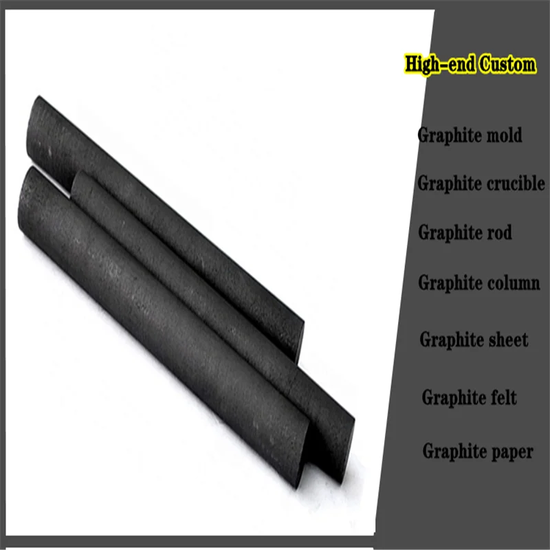 5pcs Black Carbon Rod Graphite Electrode Cylinder Rods Bars 10x100mm For Industry Tools High Temperature Carbon Graphite