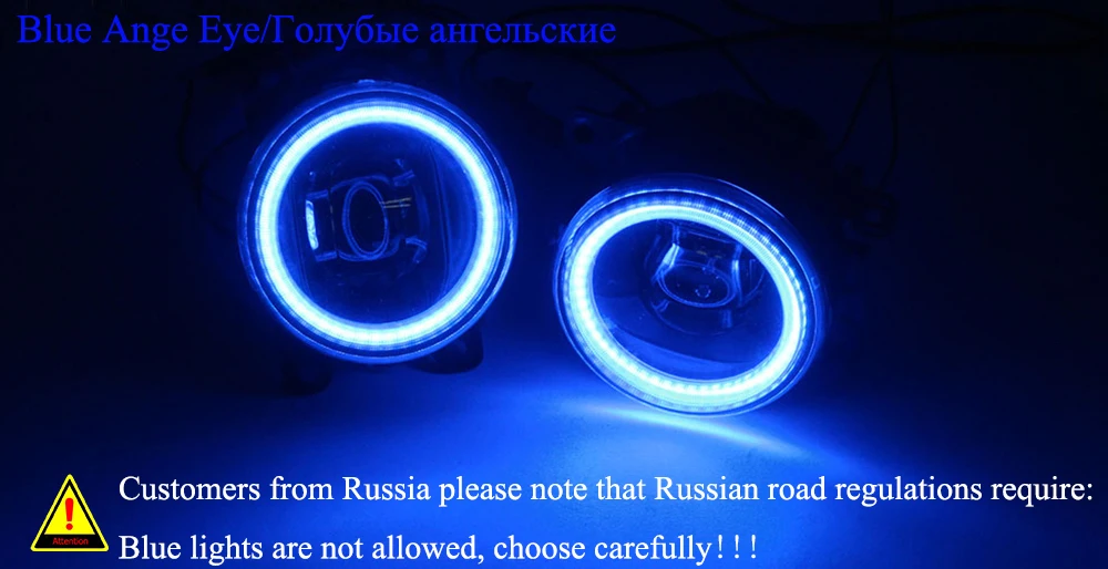 Led Fog Lights Assembly Lens Angel Eye DRL Daytime Running Light or Fog Lamp Shade Cover for Ford Edge II 2015 2016 2017 2018 detail image 12