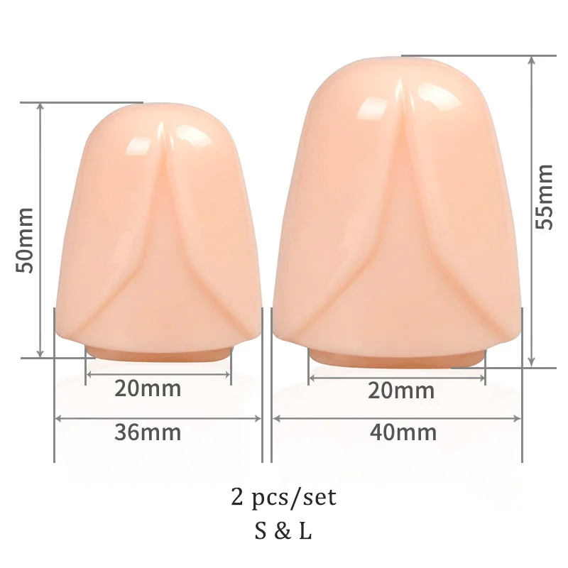 2pcs/set Glans Sleeve Glans Rings Silicone Male Cock Ring Penis Extender Dick Enlargement Glans Condom Sex Toys For Men Adults