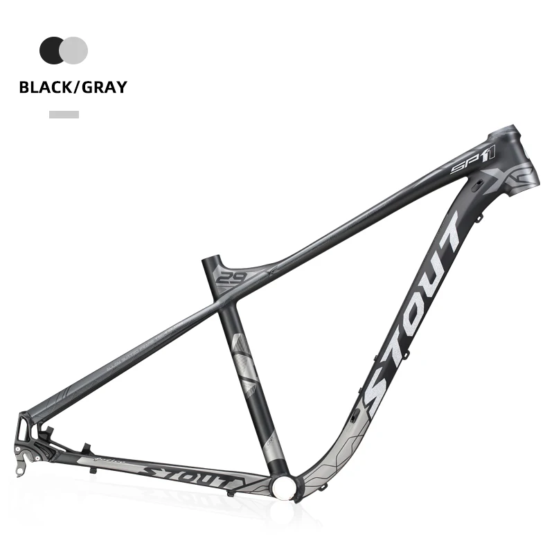 Stout Aluminum MTB Frame 12X142 Thru-Axle or Quick Release 29er Disc Bicycle Frame With Smooth Welding Internal Cable