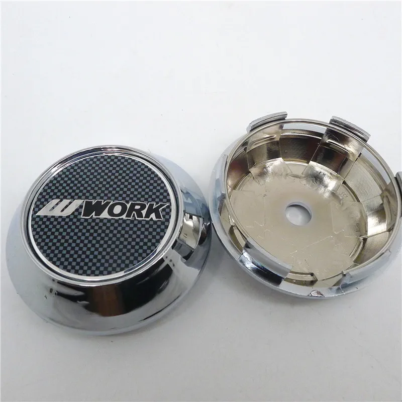 

4pcs 68mm For W Work Wheel Center Cap Hubs Car Styling Emblem Badge Logo Rims Cover 45mm Stickers Accessories