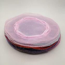 8 Colors Round Organza Sachet Bag Gift Bags 50pcs/lot Small Bags for Jewelry Packing Bag Gift Packaging Display Storage Pouches