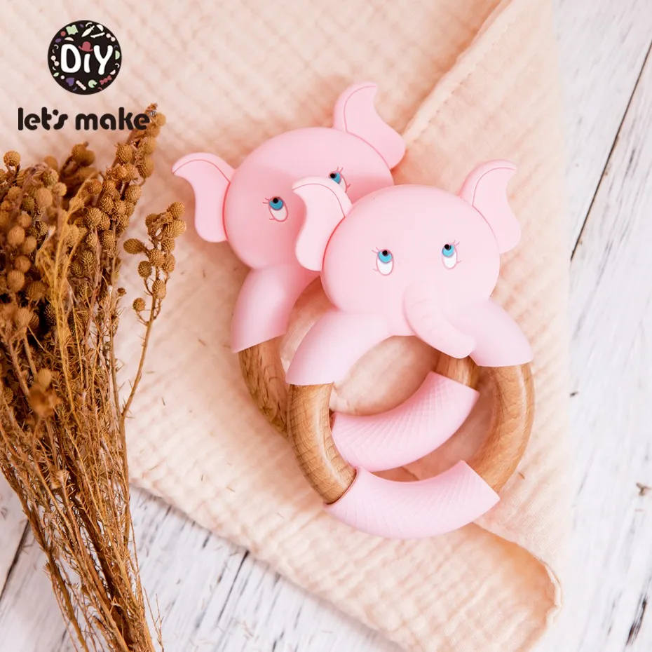 1pc 아기 장난감을 만들자 실리콘 아기 Teether 너도밤 나무 나무 반지 손 Teething 딸랑이 뮤지컬 씹는 놀이 체육관 몬테소리 유모차