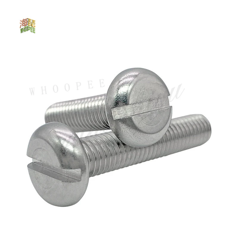 

10/50 PCs M1.6 M2 M2.5 M3 M4 M5 M6 M8 304 A2-70 stainless steel GB67 thread metric slotted round head screw machine