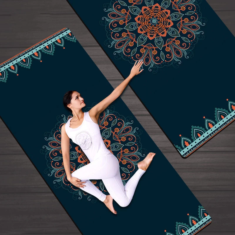 

Suede TPE Yoga Mat for Beginner 8MM Non-Slip Exercise Gymnastics Mats Thickening Widening 80cm Body Building Sport Yoga Cushion