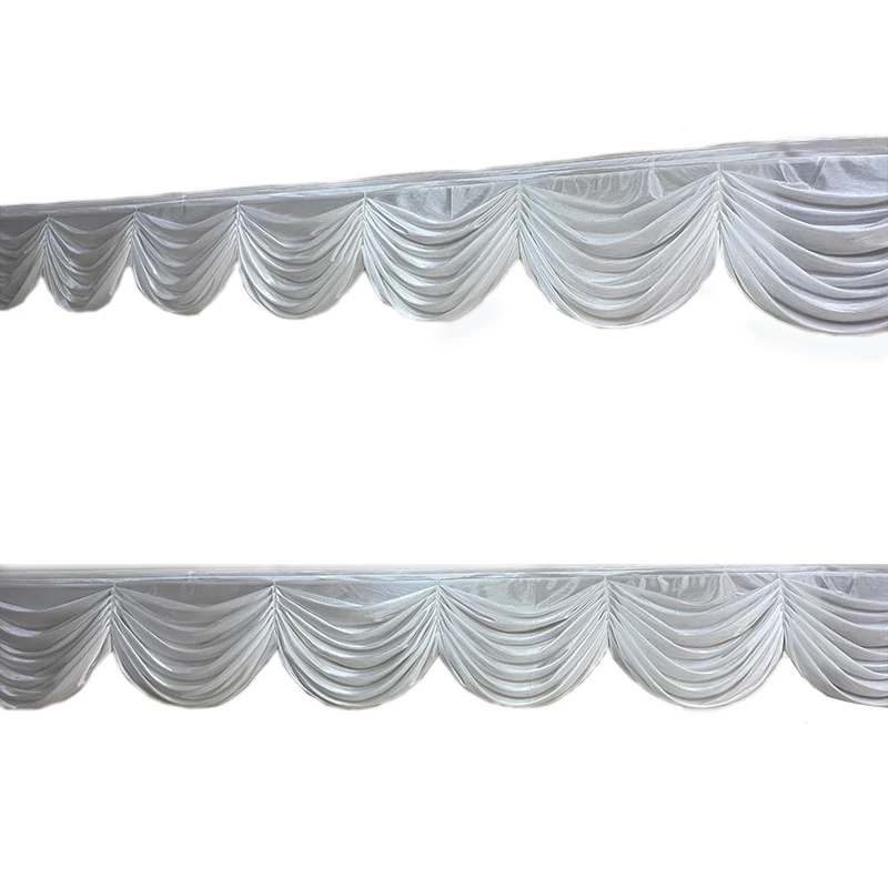 6M Long Swag Valance Drape For Wedding Backdrop Curtain Stage Background Party Event Decoration DIY Top Table Cloth Idea