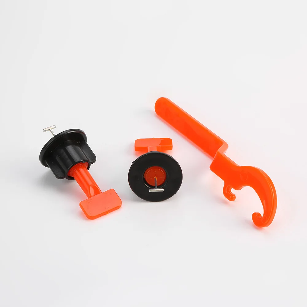 ระบบปรับระดับกระเบื้อง50Pcs Pack Reusable กระเบื้อง Levelers Spacers สำหรับผนังอาคารชั้น + ประแจพิเศษ