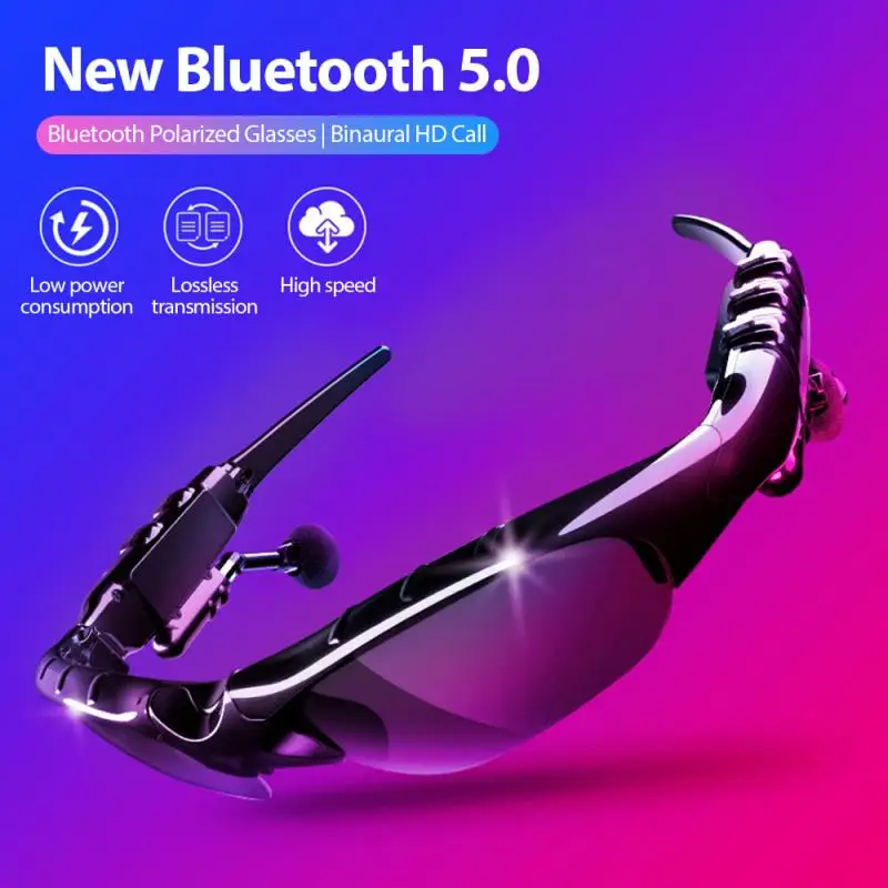 Bluetooth-compatible Headset Sunglasses Wireless Bluetooth-compatible Headset Telephone Driving Sunglasses Riding Eyes Glasses