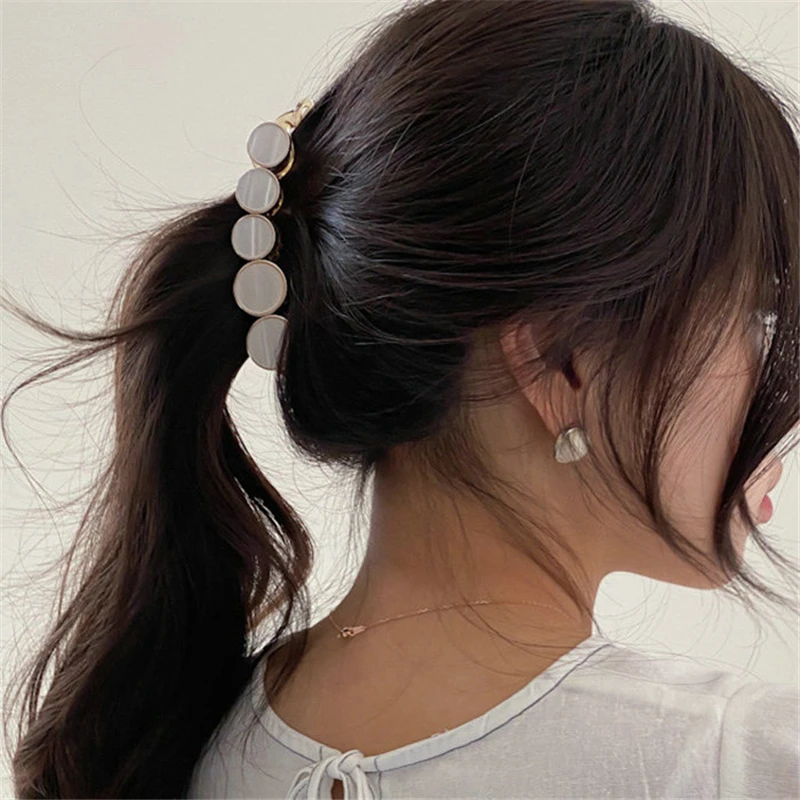 New Fashion Shell Banana Clips for women Ponytail Hairpin Hair Claw Clip Girls Hair Accessories