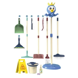 Children's Educational Simulation Play House Toy Boy and Girl Training Cleaning Tool Set Top Stuff Things for Cleaning for Kids