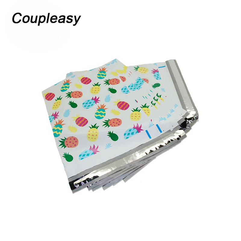 100Pcs 5 Designs Printing Poly Mailer Plastic Shipping Bags Waterproof Mailing Envelopes Self-Seal Plastic Mailing Bags 26x33cm