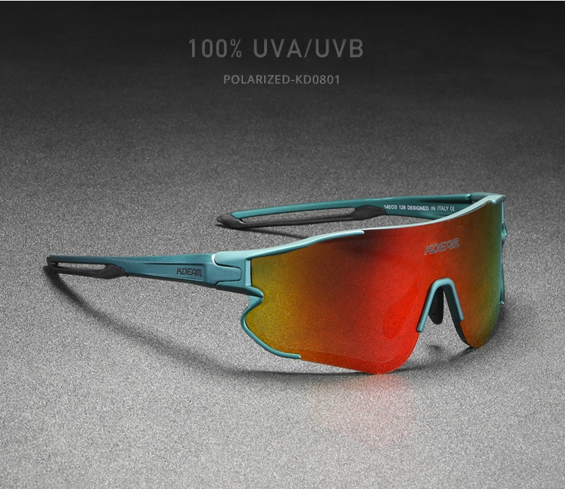 KDEAM Langlebige TR90 Herren-Sport-Sonnenbrille, polarisiert, kratzfest, 1,1 mm dick, Linsenbeschichtung, Sonnenbrille für Herren, KD0801 – Detail 1