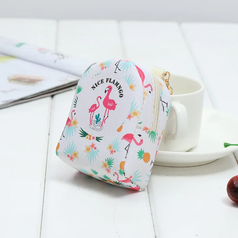 1 Piece Flamingo Pattern Cute Bag Pocket Wallet 5 Styles Of Flamingo Design Small Pocket Wallet With Zipper