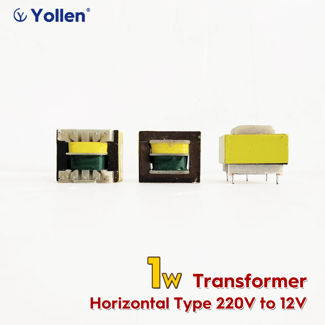 PIN Type 1W Power Transformer 1VA Voltage 220V to 6V/9V/12V/24V Circuit Board DIY Vertical/Horizontal Type Resin Potting Option