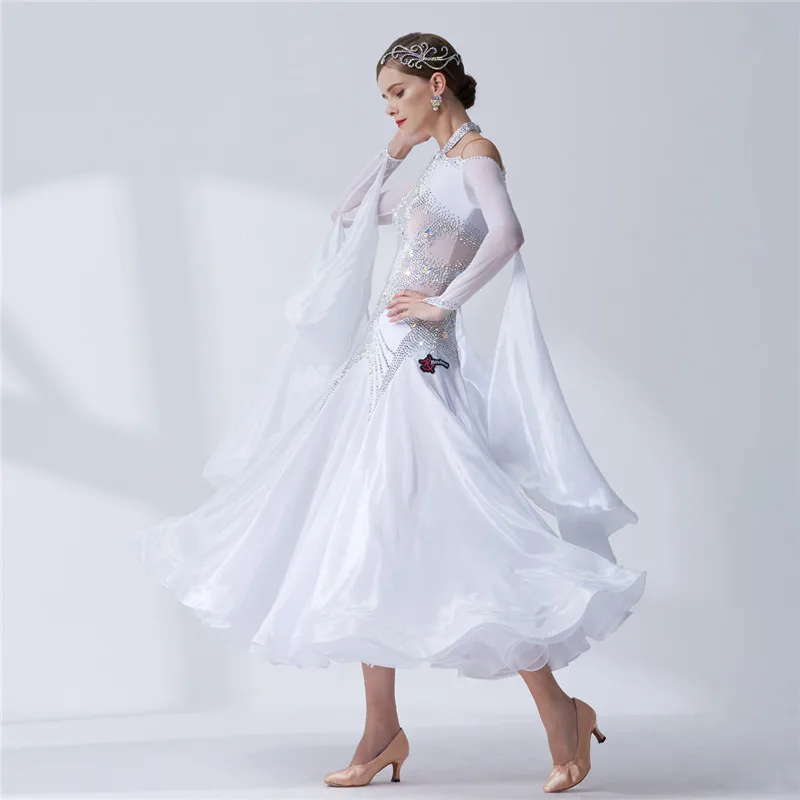 B-19374 Fashion Sexy Lady Ballroom Dance Competition Dresses Women Standard Ballroom Waltz Dress Waltz Tango Costume Dresses