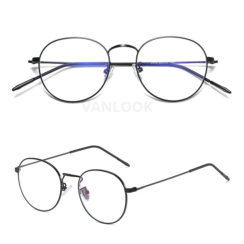 Computer Glasses Women Round No Diopter Blue Light Blocking Glasses Men Gaming Screen Protection Stylish Spectacles Frames