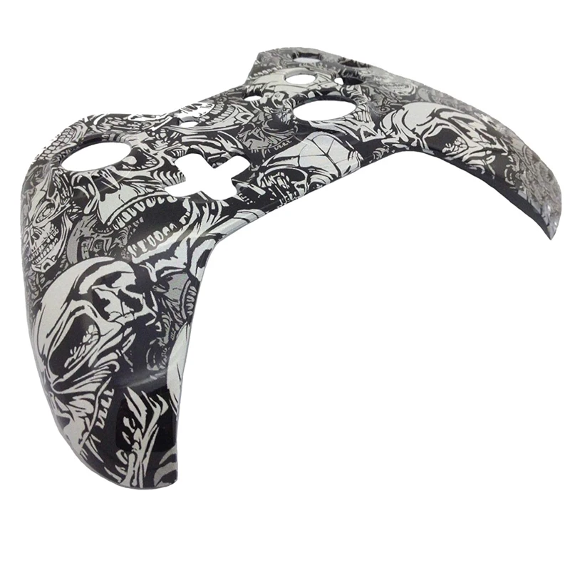 Крышка с узором черепа, верхняя Передняя крышка корпуса, чехол Сменные Лицевые панели для контроллера Xbox One, стандартный разъем 3,5 мм