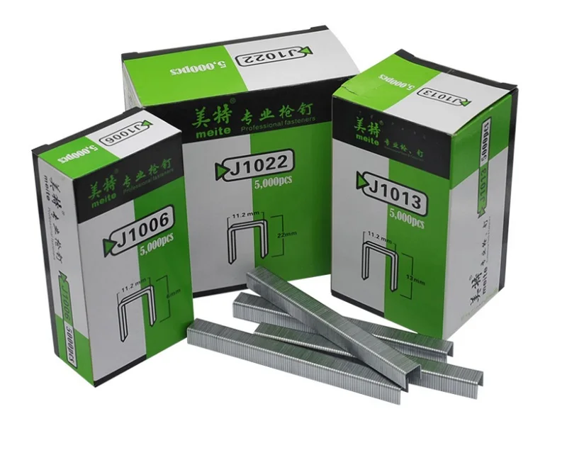 

Скобы для узких коронных гвоздей, 5000 шт./кор., L6-22MM скоб, ручной степлер для деревянной мебели, домашнего хозяйства, 1013J