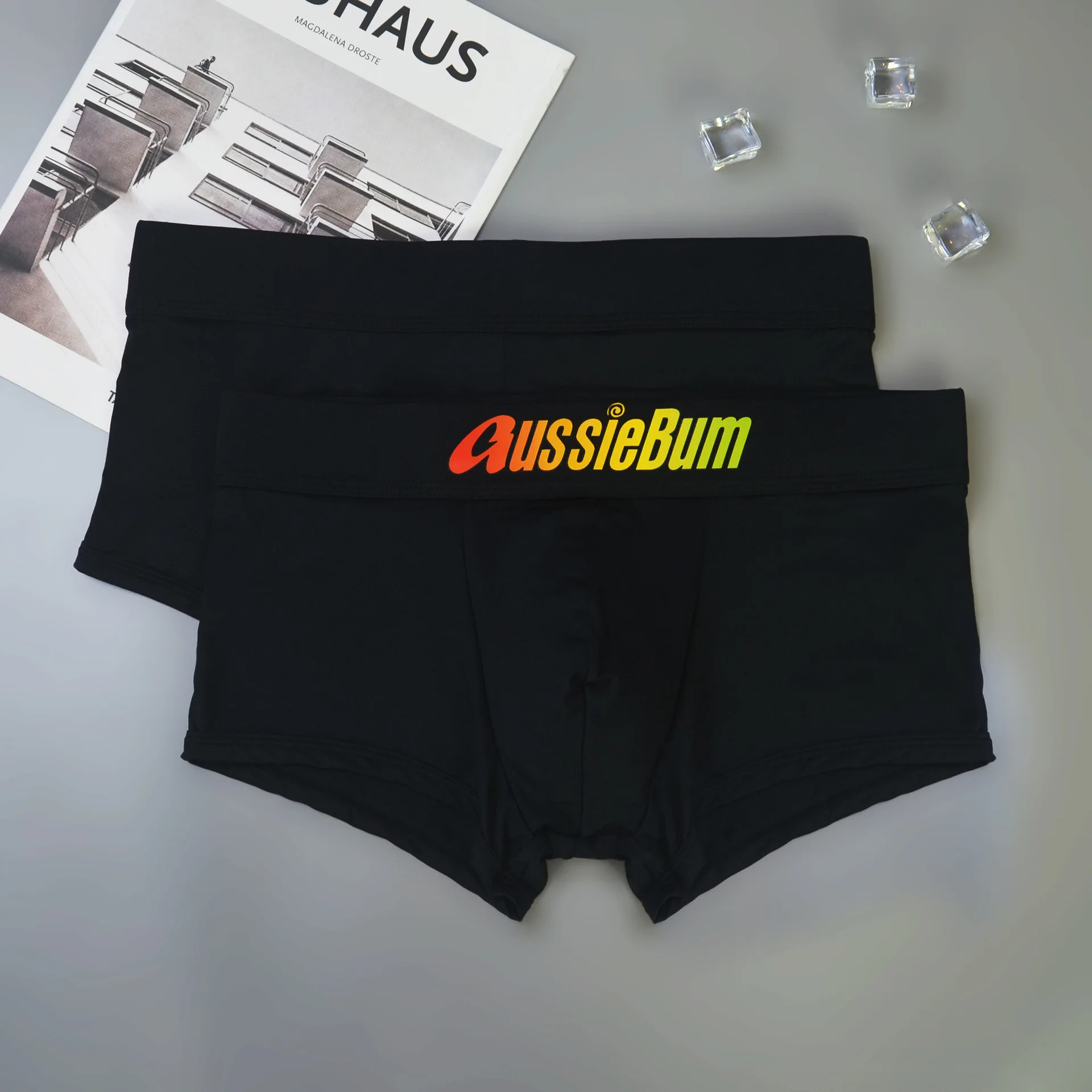 Men Boxers Shorts Sexy Underwear Aussiebum Men\' Boxers Male Panties Calzoncillos Slip Men U Convex Pouch Man Underpants M-XXL