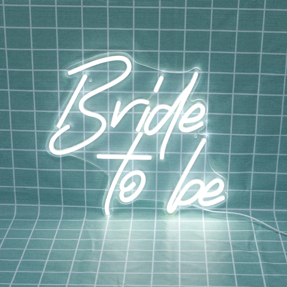 LED 'Bride to Be' Neon Sign USB Powered Decorative Lighting for Home Restaurant Wedding Party Window And Hall