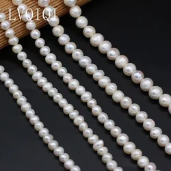 100% Natural Freshwater Pearl High Quality AAA Round Beaded For Jewelry Making Irregular Beads DIY Bracelet Necklace Accessories