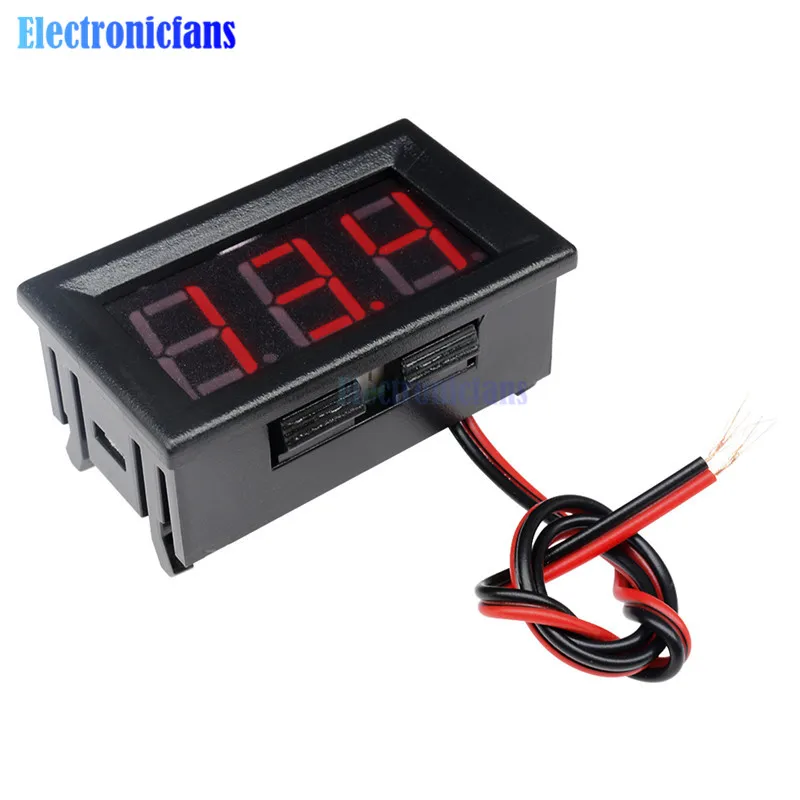 Mini Digital Voltmeter Ammeter DC 100V 10A Panel Amp Volt Current Meter Tester 0.56\