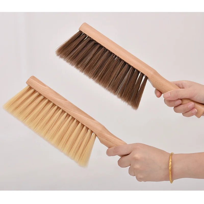 Soft Fur Bed Brush Dust Removal Brush Bed Sweeping Brush Long Handle Bristles Bed Cleaning Brush Sofa Dust Brush Cleaning Tools