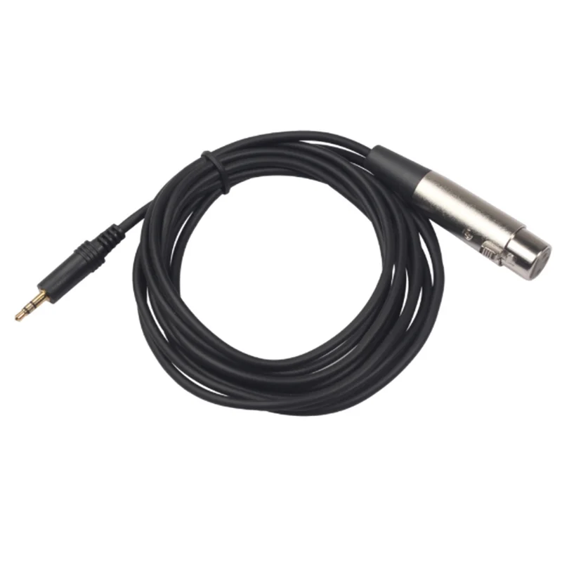 

Shielded 3.5mm male plug to XLR female audio cable Mobile phone live camera 3.5 Canon cable 3M