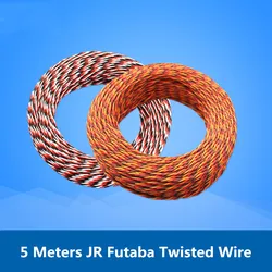 5 Meters 16 Feet 26awg 22AWG 30/60 Core 3P Twist Servo Extension Cable JR Futaba Twisted Wire Lead For RC Airplane Accessories