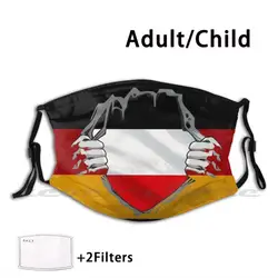 German Empire Flag Fahne Germany Kaiser Gift Idea Mask Adult Child Washable Pm2.5 Filter Logo Creativity Germany Empire The