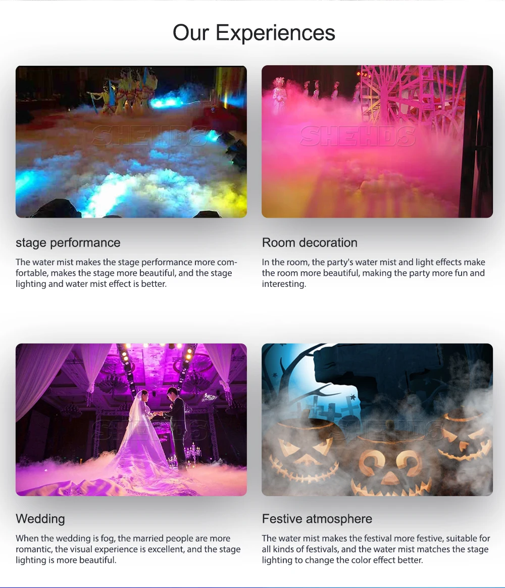1500W DMX Nebel Maschine Drahtlose Fernbedienung Fogger Für Party DJ Disco Hochzeit Konzert DMX512 Nebel Maschine – Detail 8