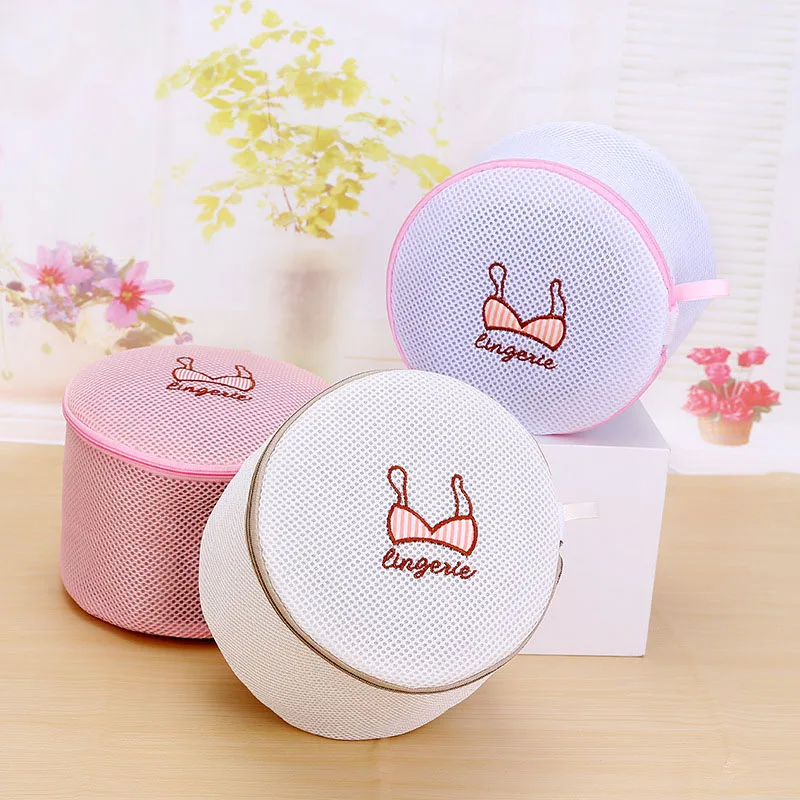 Exquisite Embroidered Bra Laundry Bag For Washing Machine Household High Quality Mesh Net Bags For Protecting Underwear Lingerie