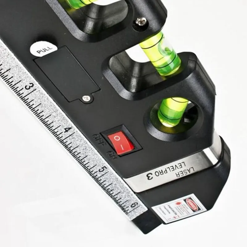 Laser Level Infrared Level Ruler Horizon Vertical Measure 8FT Aligner Standard and Metric Rulers Multipurpose Measure