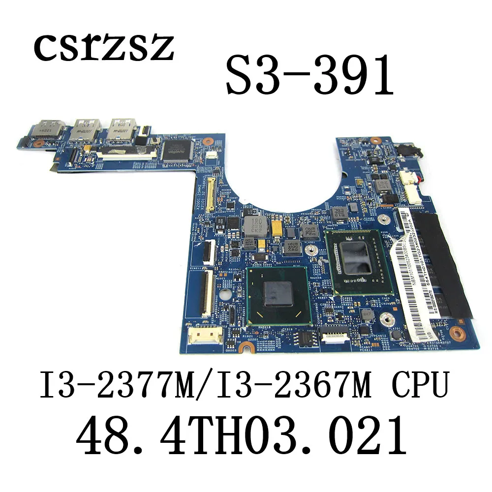 FOR ACER ASPIRE S3-391 Laptop Motherboard I3-2377M CPU I3-2367M CPU 48.4TH03.021 NBM1011005 NBM1011001 Mainboard