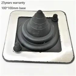 5pcs/lot, Deks roof flashing cable and pipe boot entry 20 years warranty UV resistance roof gasket with 2 cable nipples