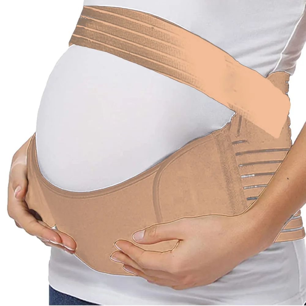 Cinturón de maternidad M-3XL para Mujer, Protector de soporte para el Abdomen, banda para el vientre, ropa para la espalda, ajustable, embarazo