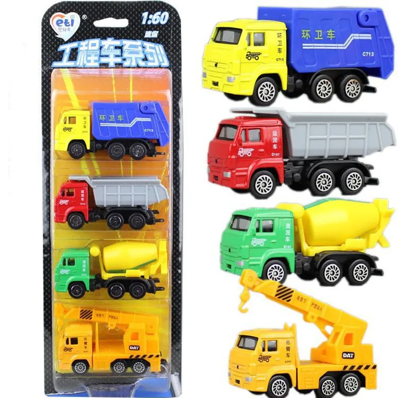 Hot-selling alloy military truck model,1:64 rescue truck 5 piece set,construction truck dump truck toy,free shipping