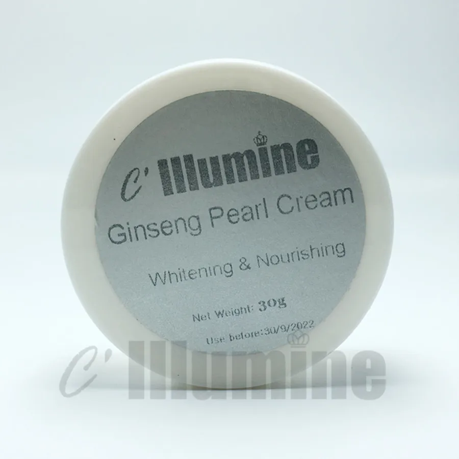 30g Pearl Day Cream Concealer Natural Foundation Makeup Base Ginseng Whitening brightening  Whitening Skin Care Products