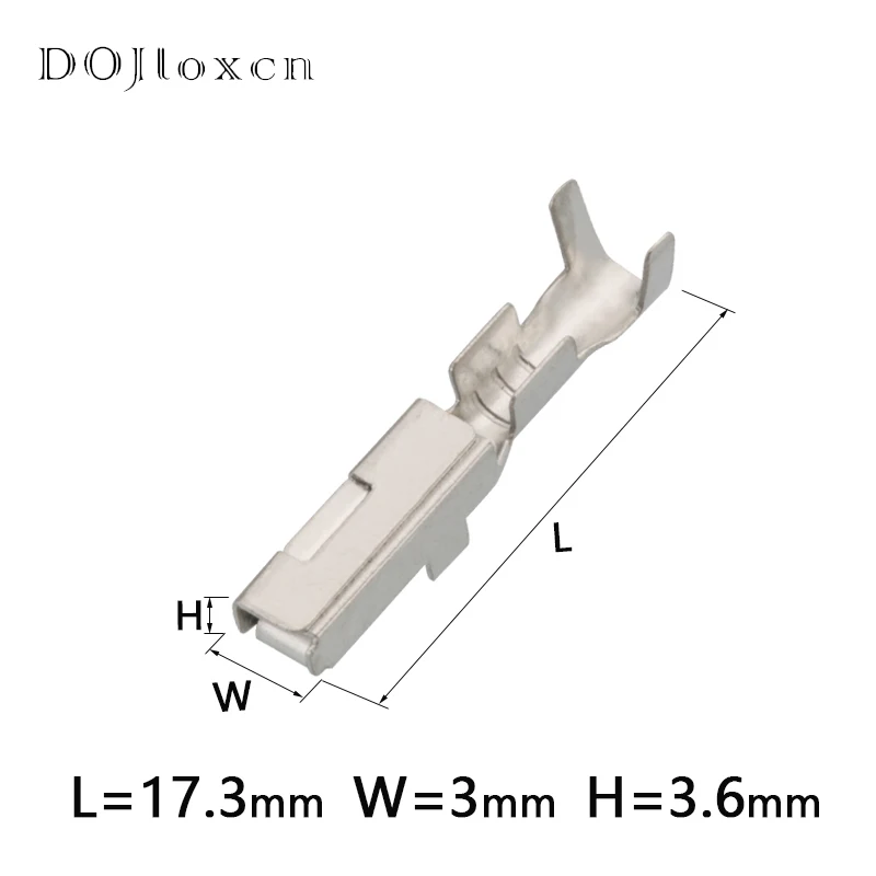 20/50/100/200 Pcs 2.2 Mm H62 Messing Vertinde Koperen Aansluitingen Auto Mannelijke Vrouwelijke Connector Socket DJ611-2.2A 7114-4021