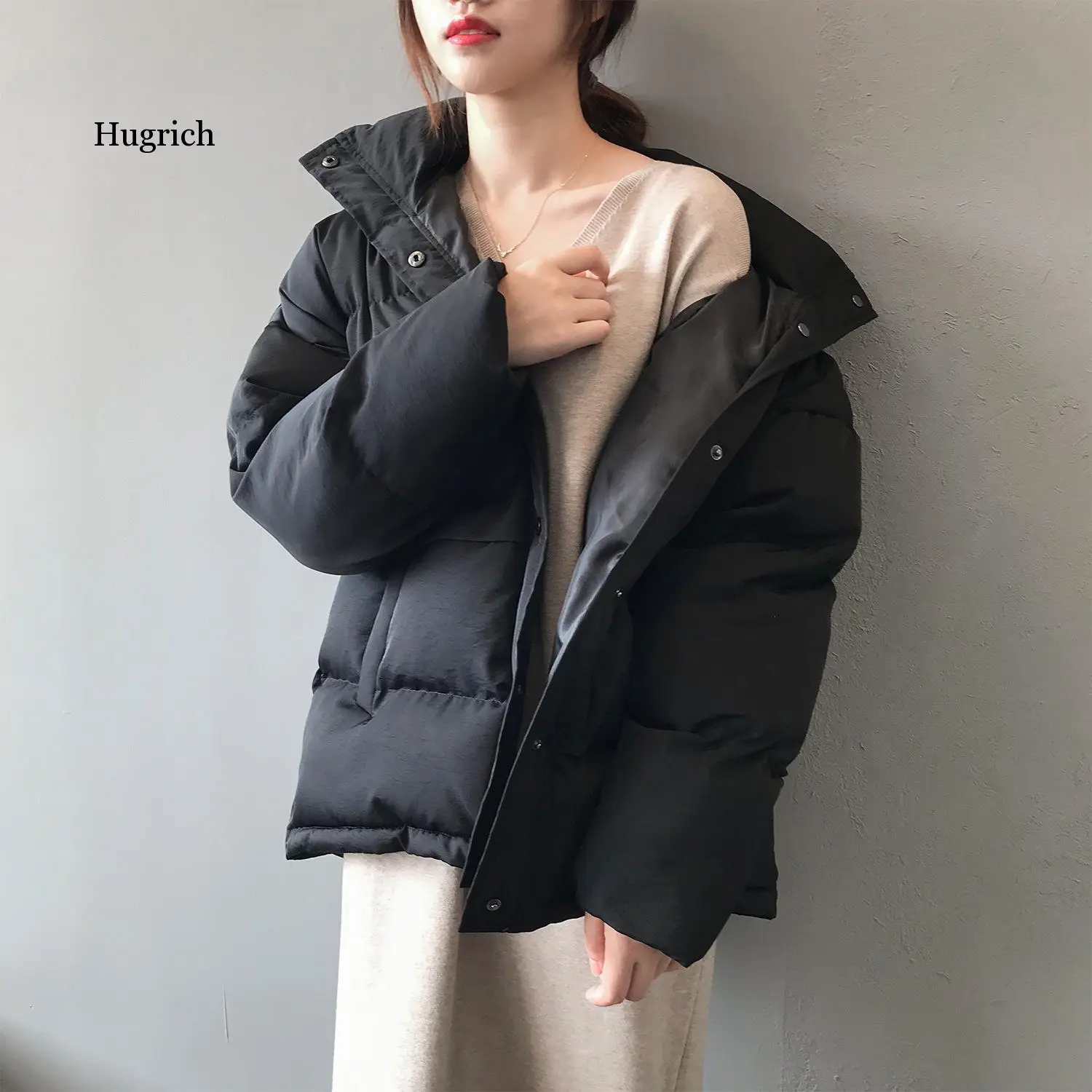 2020 Women Thick Winter Coat Loose Stand Collar Women Jacket Coat  Women Coat Outerwear Female Casaco Feminino Parkas