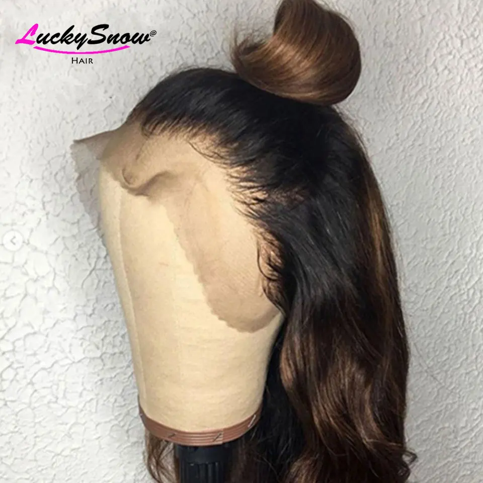 180 الكثافة براون الجسم موجة البرازيلي الملونة باروكة من شعر طبيعي جودة عالية شفافة 13x4 الدانتيل الباروكات الأمامية للنساء تأثيري #5