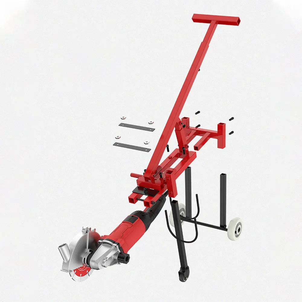 Hand Push Floor Slotting Machine Bracket Cement Road Cutting Machine Bracket Hydropower InstallationConcrete Slotting Power Tool