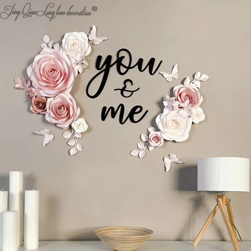 Blush Pink Wooden Letters, Nursery Decor, Paper Wall Decor, Paper Decor