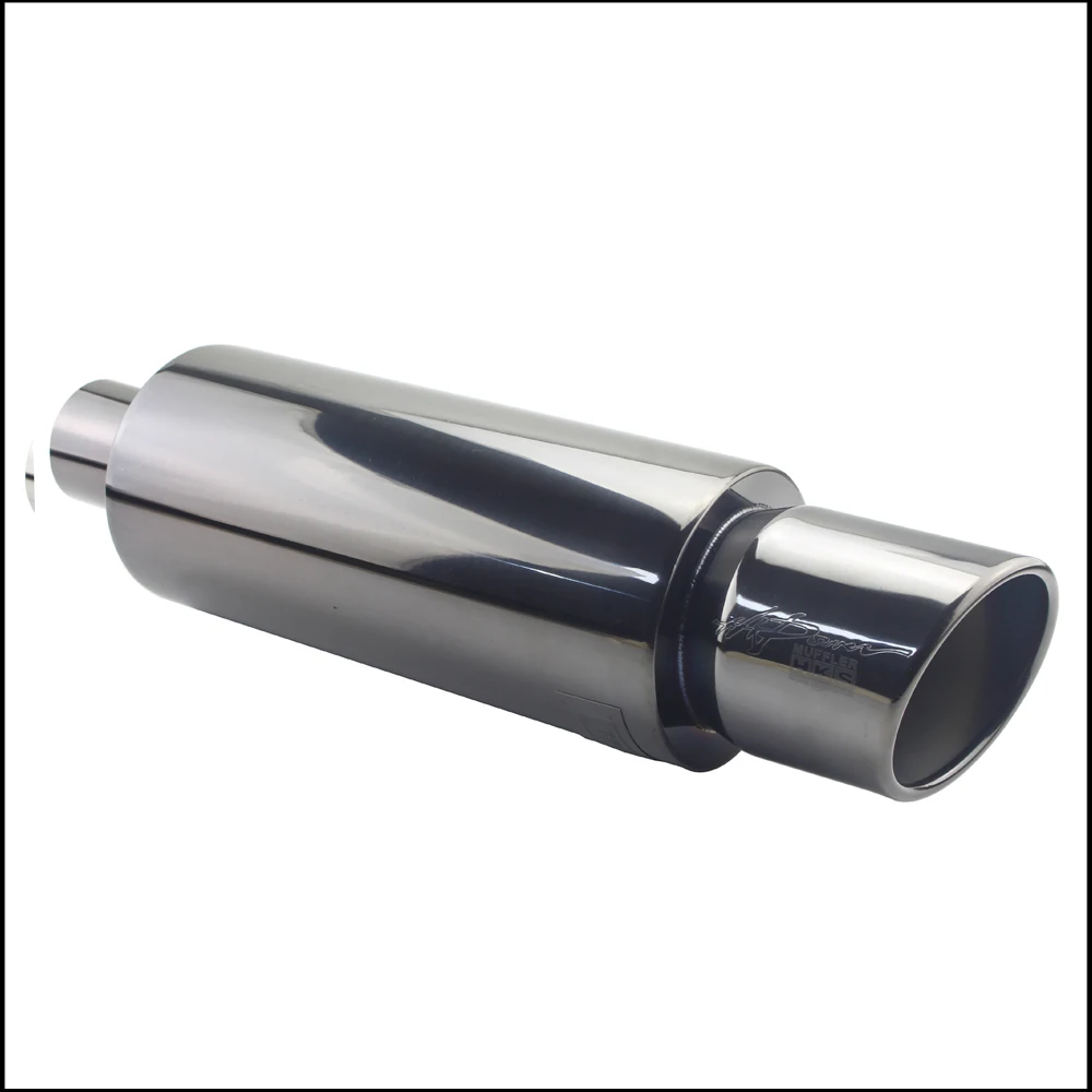 Car Styling Exhaust System Pipe Tail Universal Racing Muffler High Quality Stainless Steel 2.5