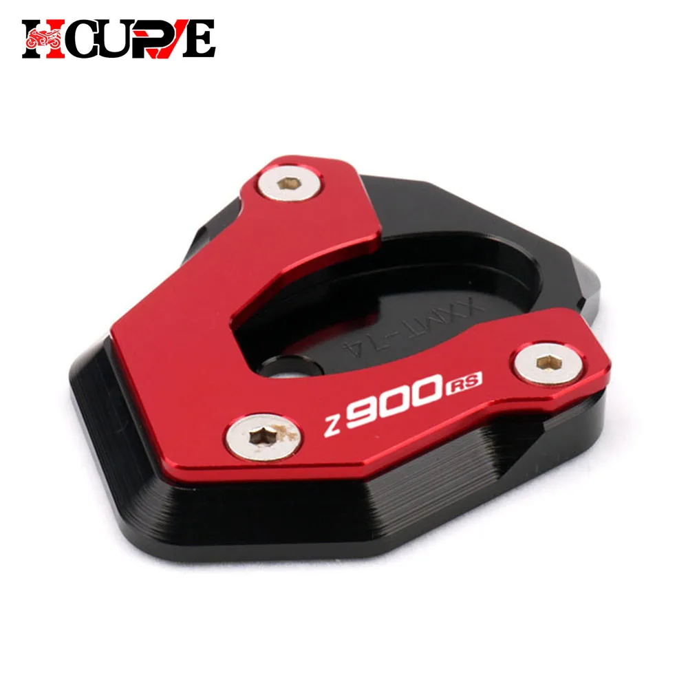 Motorcycle CNC Kickstand Foot Side Stand Extension Pad Support Plate Fit For Z650 Z900 Z900RS Z 650 900 2017-2023