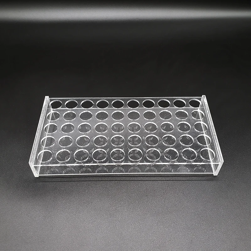 Plexiglass sample bottle rack, 30 holes / 50 holes / 100 holes for 5ml Screw-top bottle