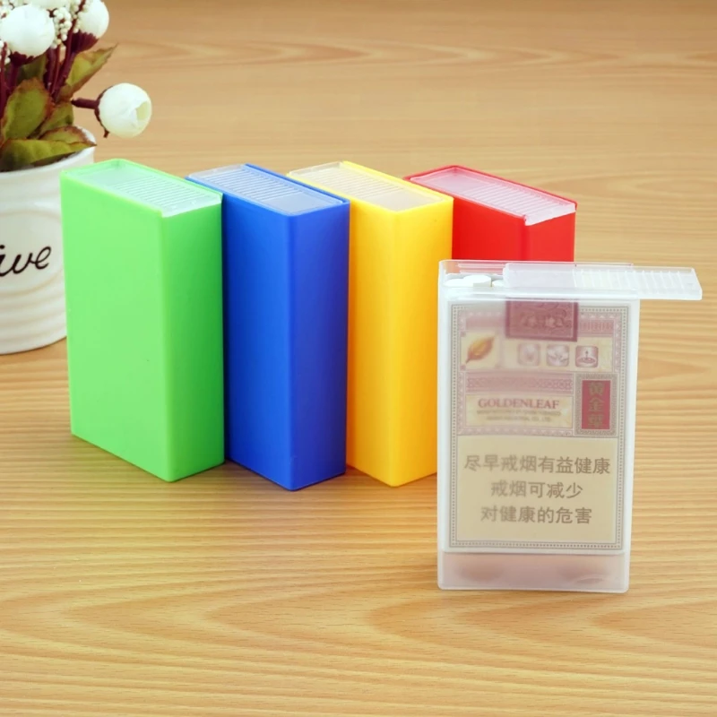 Cigarette Case Portable Plastic Cigarette Case Dispenser Tobacco Container Cigarettes Holder Storage Box Smoking Accessories