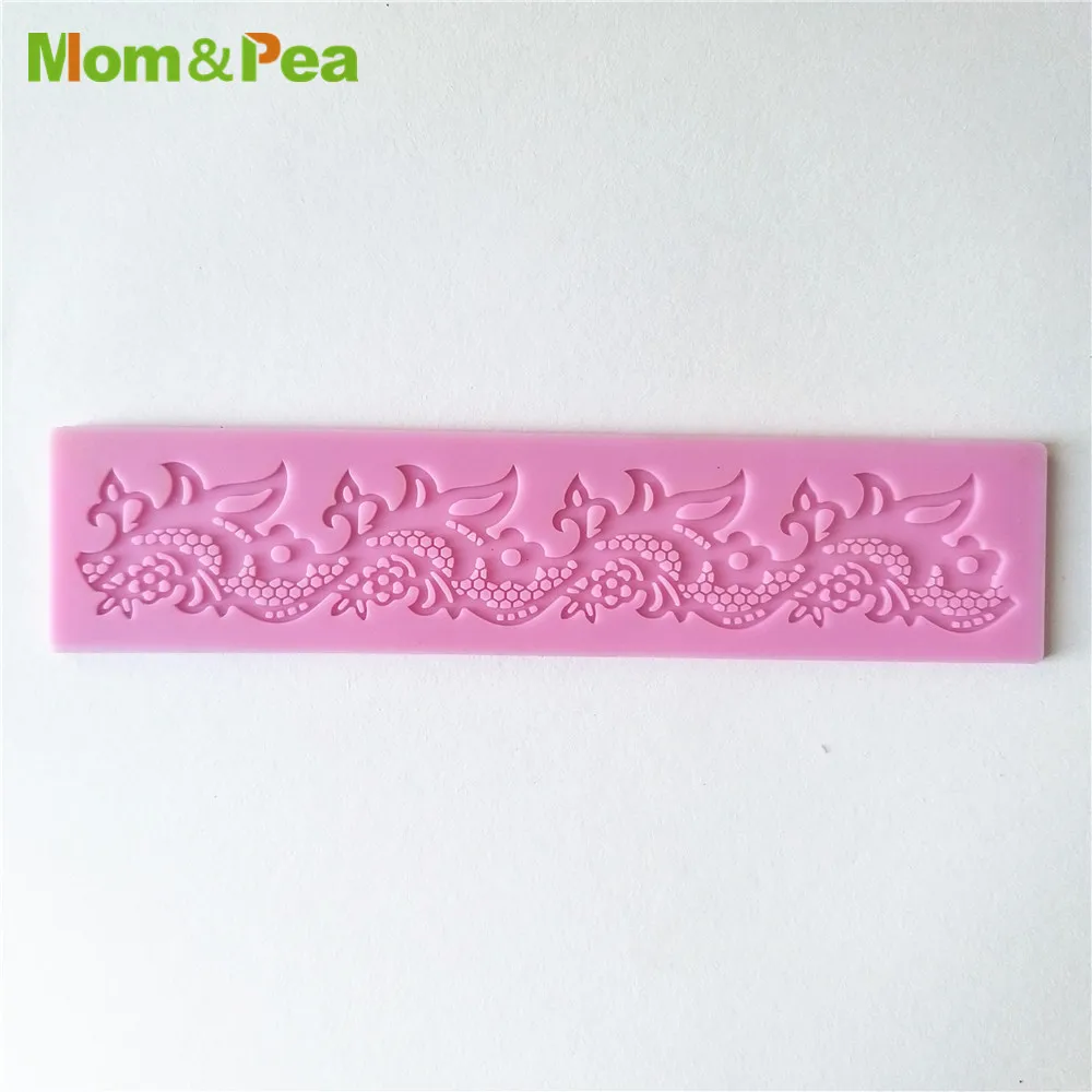 KCL510 Dragon Like Small Lace Pad Silicone Mold Sugar Paste Fondant Cake Decoration 3D Mould