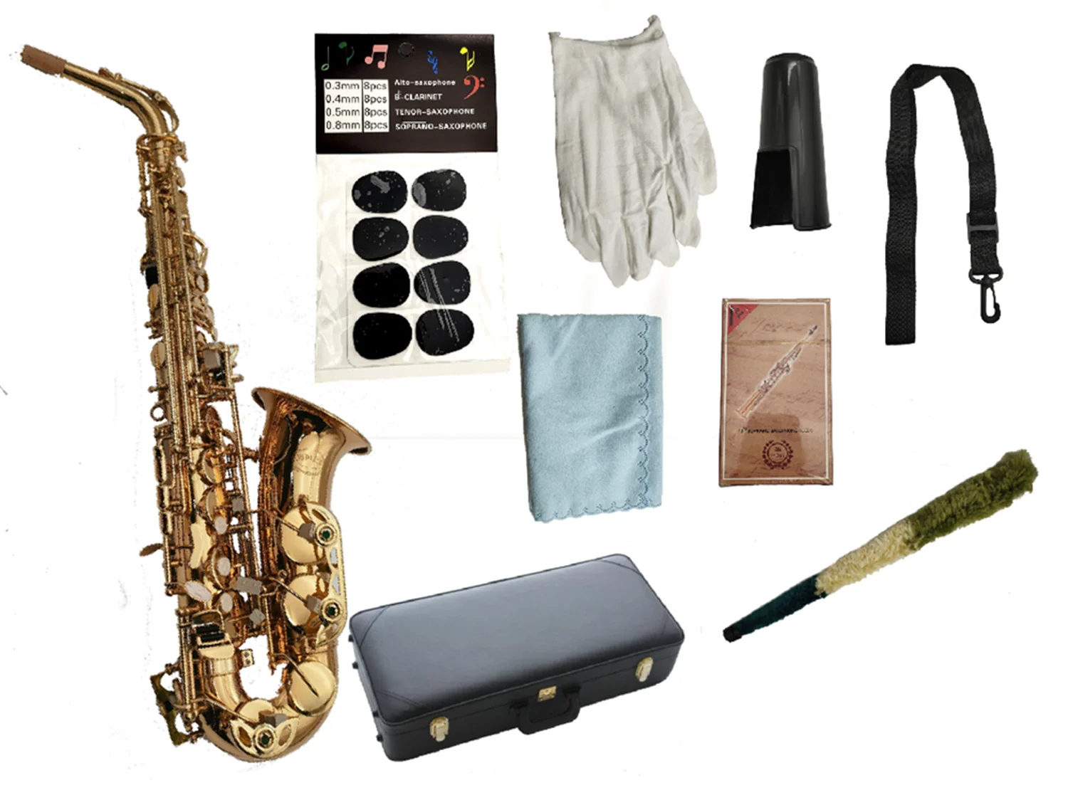 

New Arrival JUPITER JAS-769-II Alto Eb Tune Brass Gold Lacquer Sax Professional Musical Instrument With Case Mouthpiece Golves