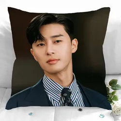 New Custom Park Seo Jun Pillowcases Printed Square Pillowcase Home Decorative Zipper Pillow Cover 35X35cm40X40cm(One Side)
